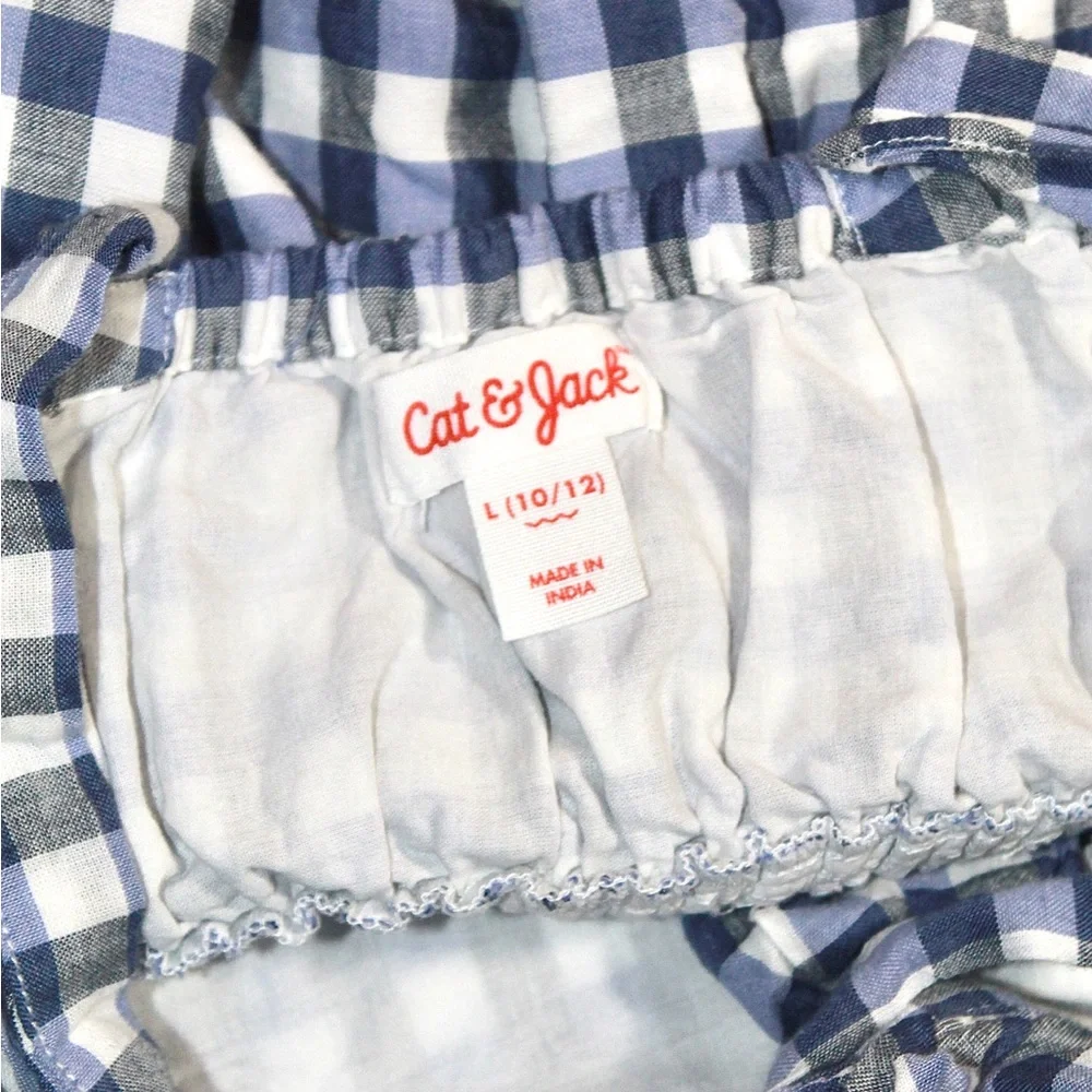 Cat & Jack Blue and White Gingham Sundress